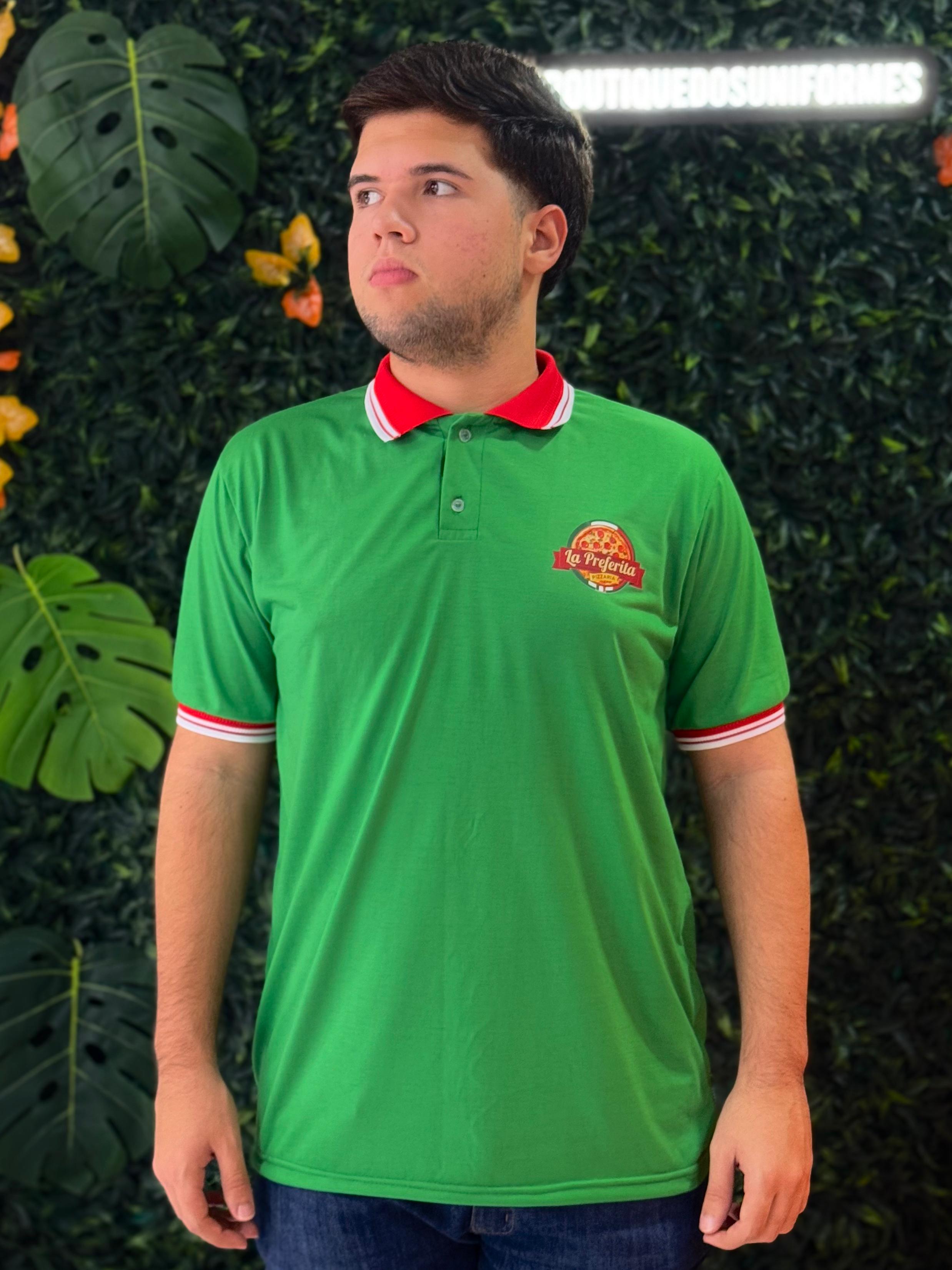 Polo personalizada com bordado